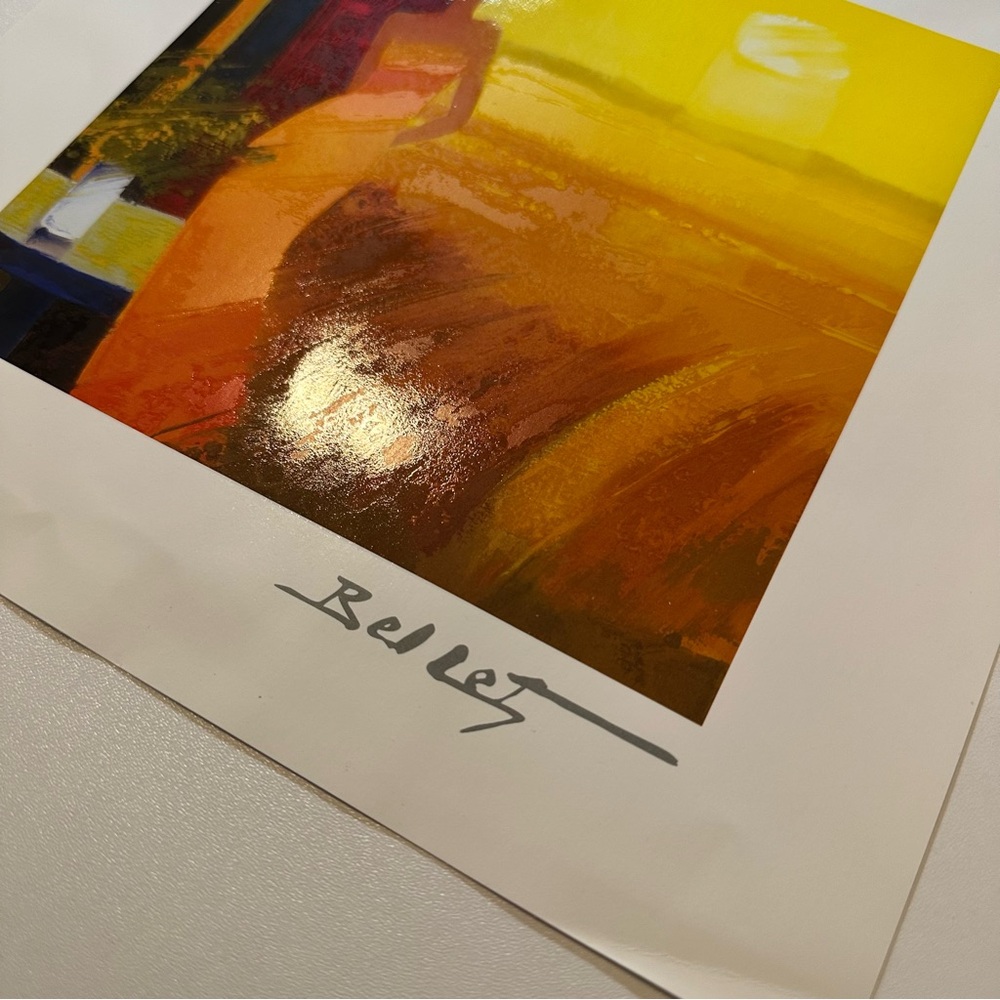 Park West Emilie Bellet "Dans la Maturite des Bles" 10x10 Lithograph print COA - Picture 10 of 14